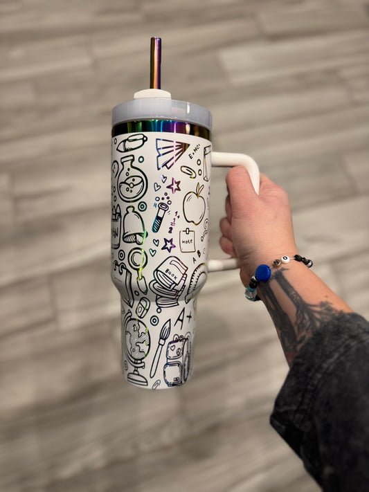 Teacher Doodle Tumbler