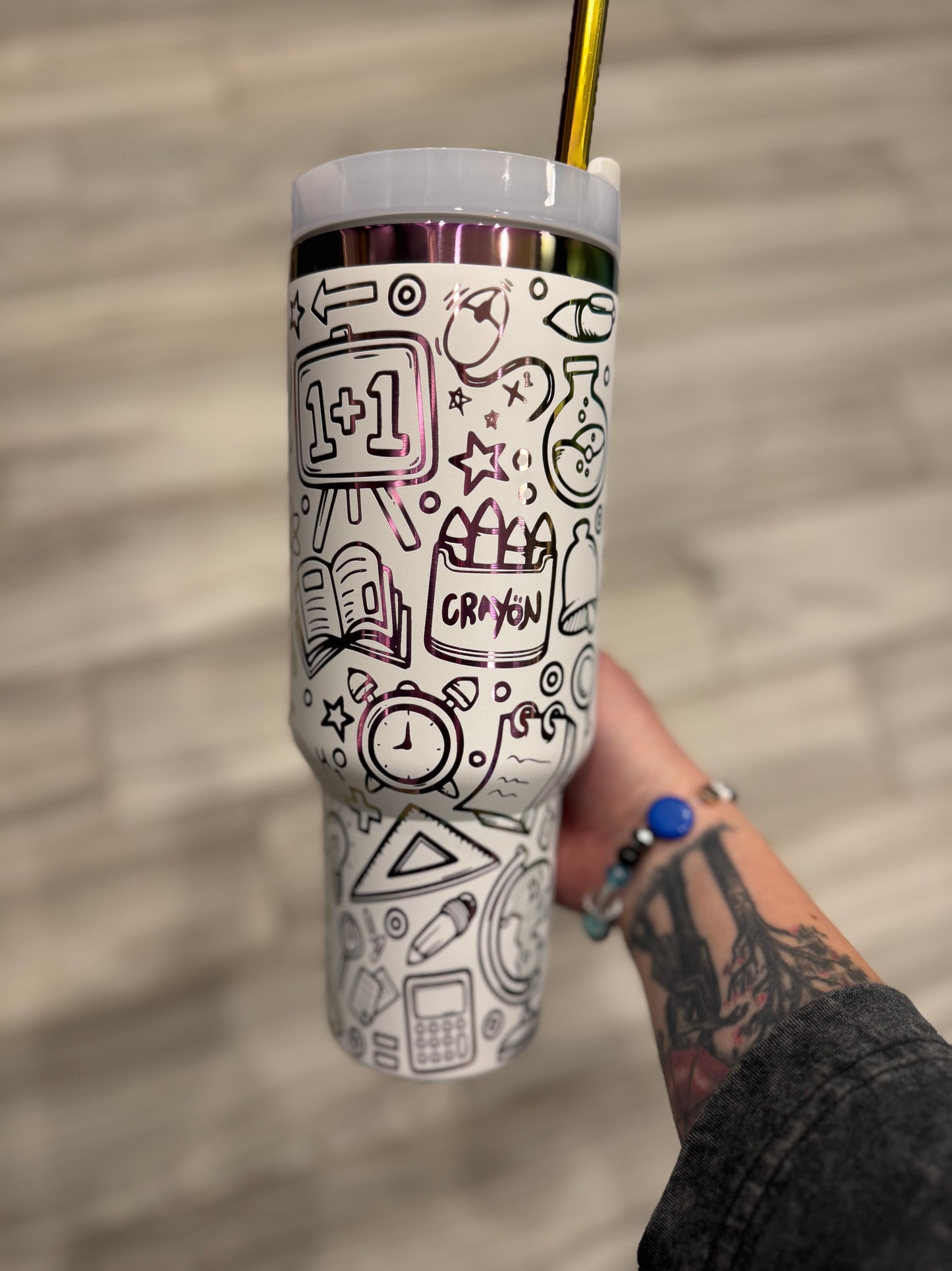 Teacher Doodle Tumbler