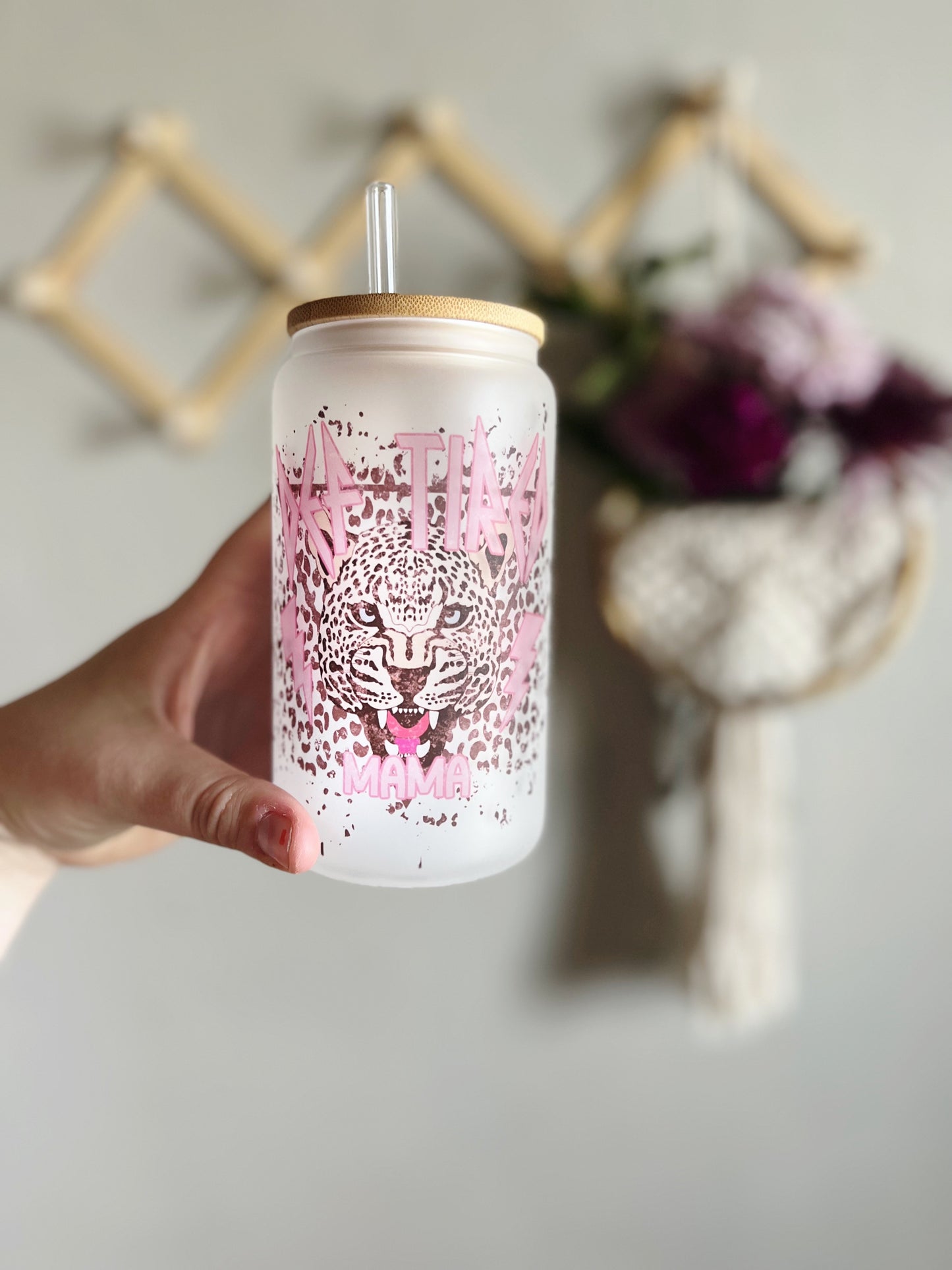 Def Tired Beer Can Glass