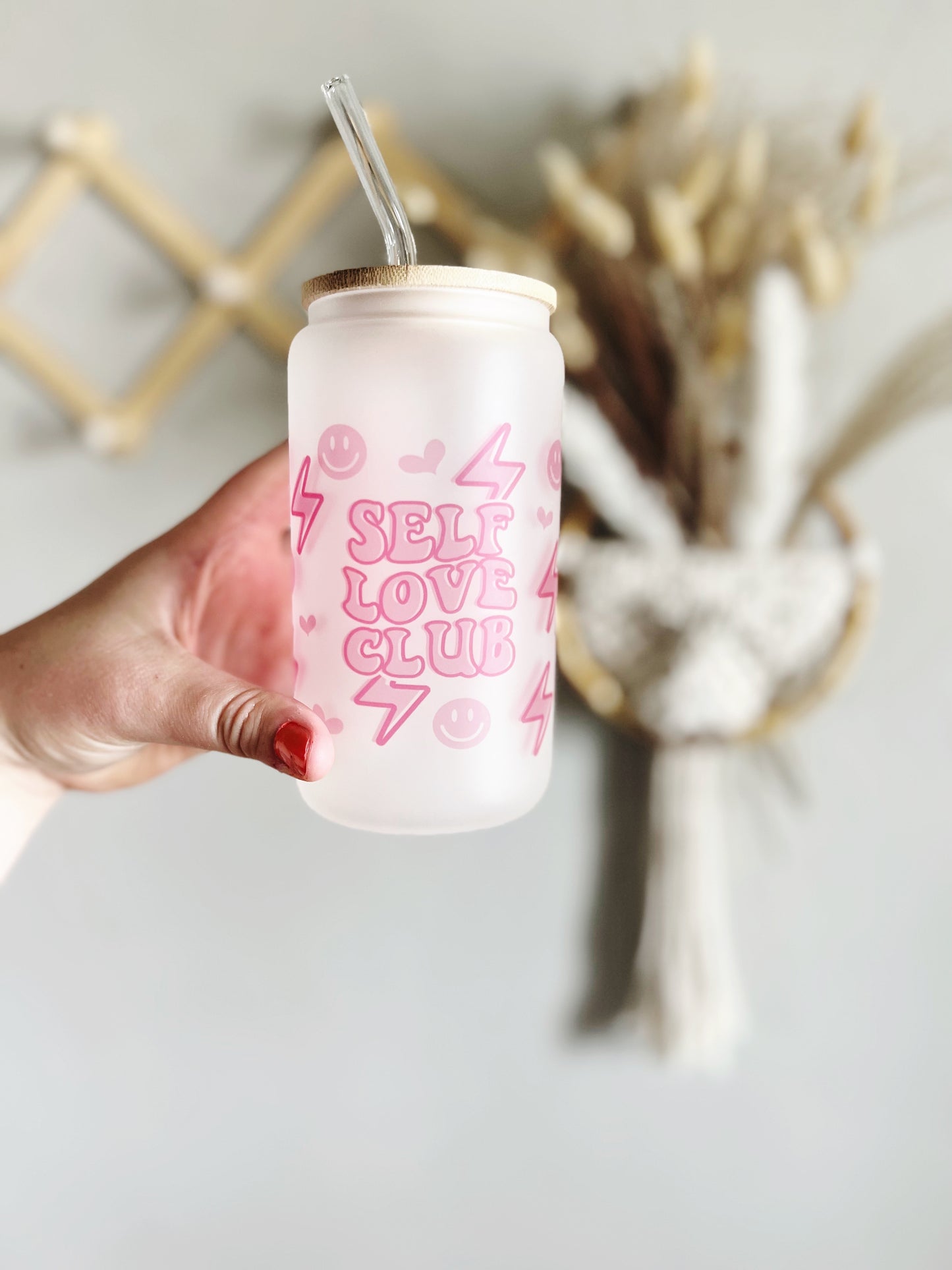 Self Love Club Beer Can Glass