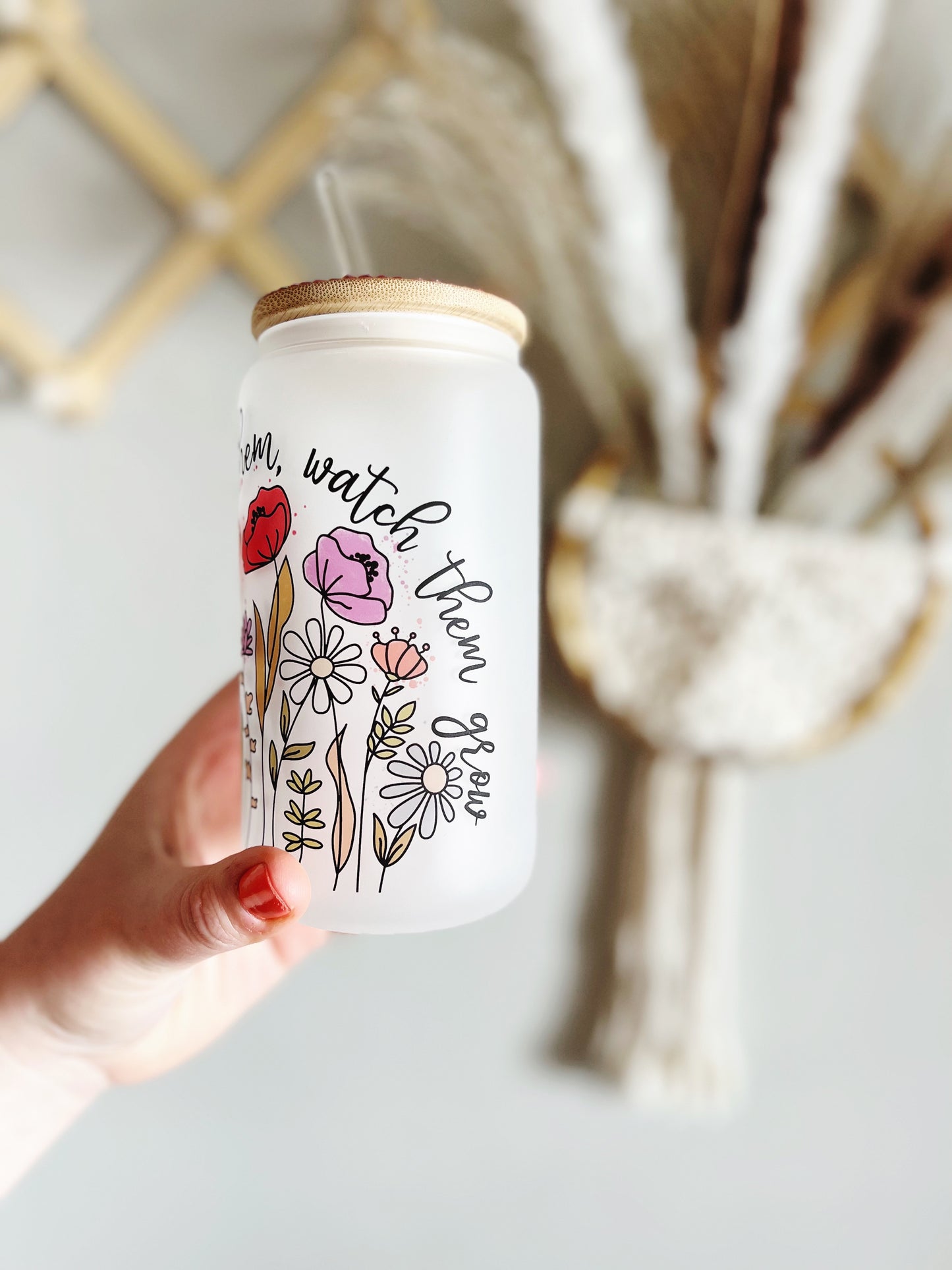 Teach Them Beer Can Glass