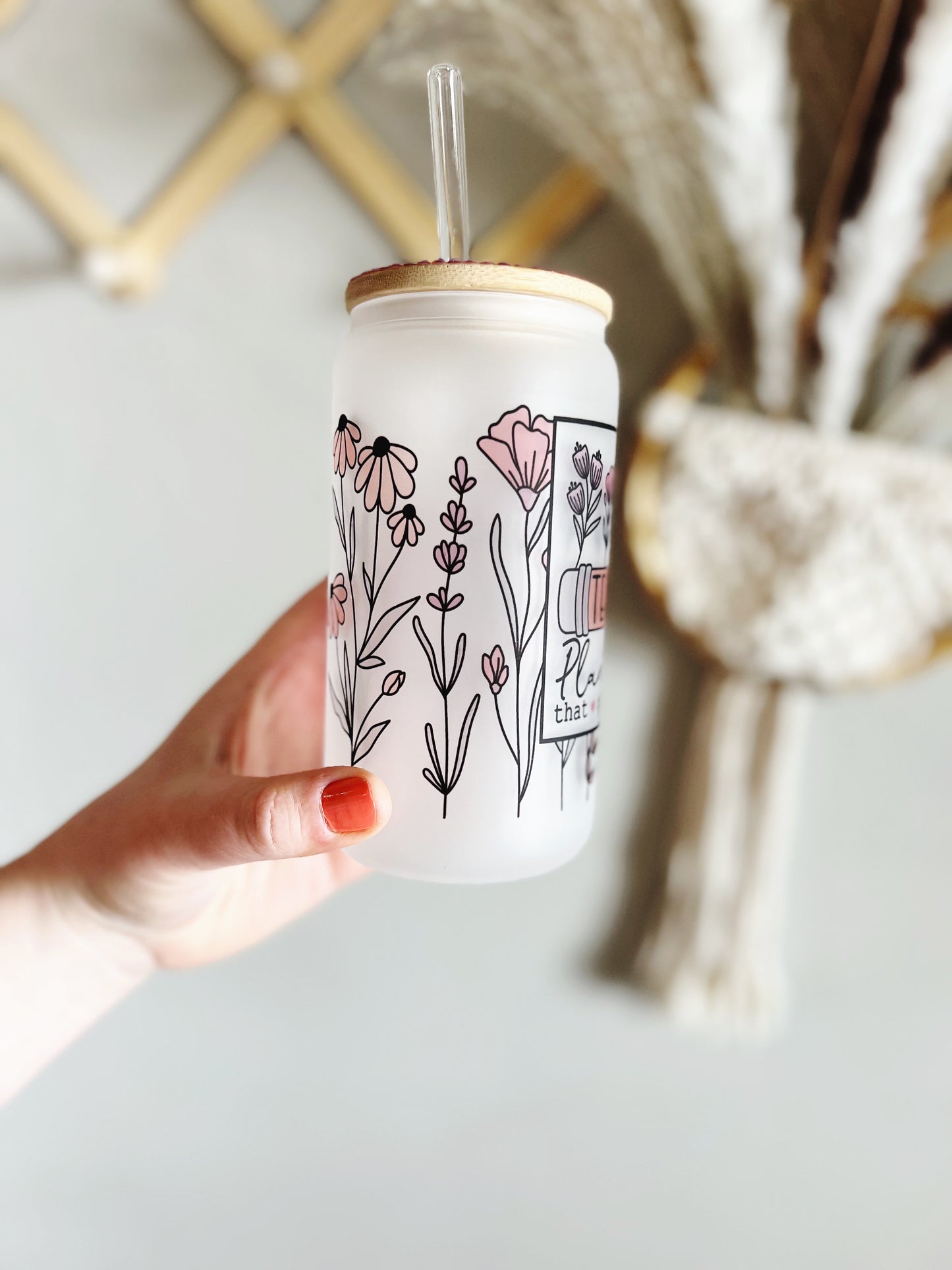 Teachers Beer Can Glass