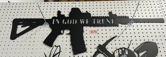 In God We Trust Steel Sign