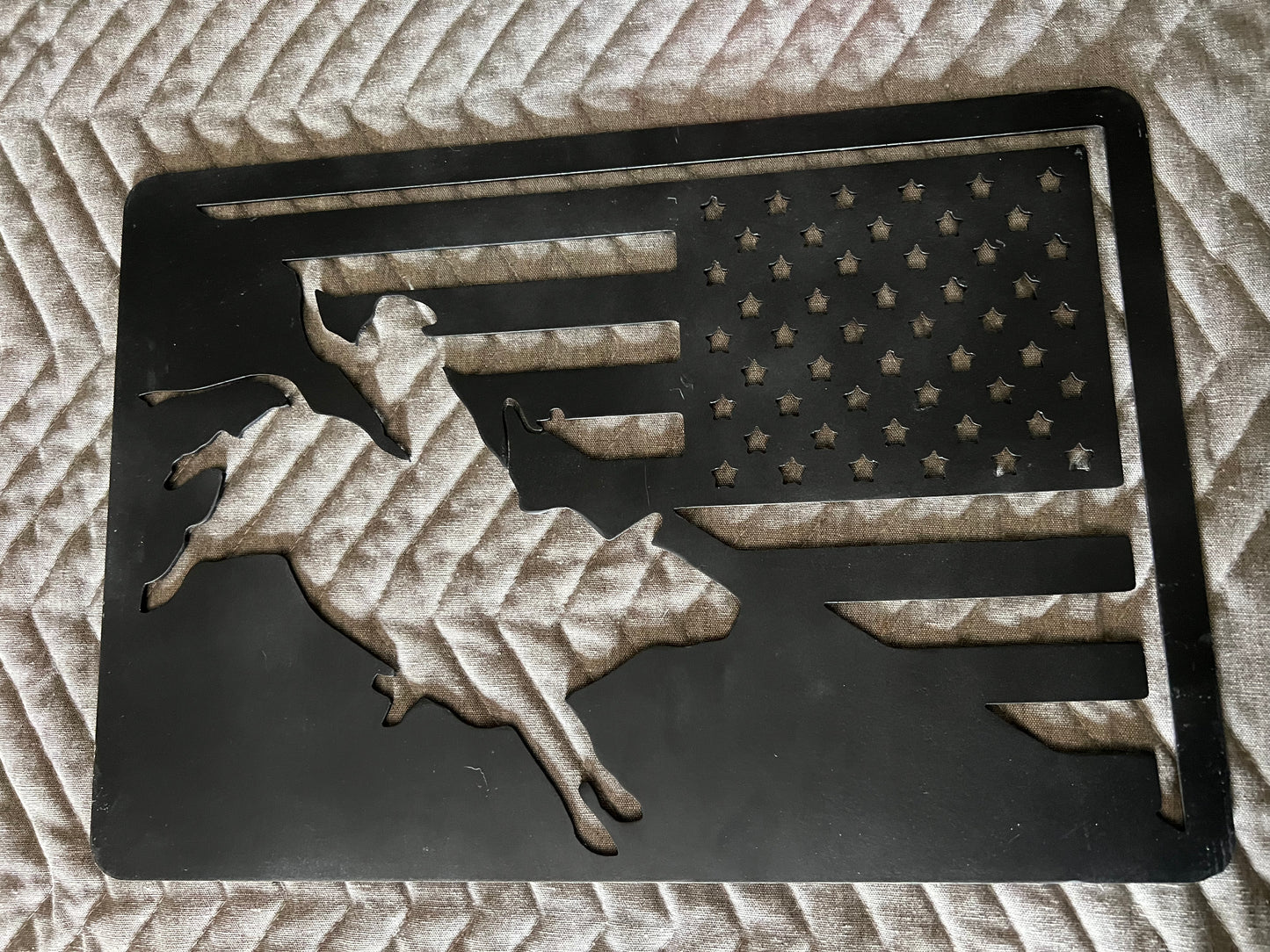 Bull Flag Steel Sign